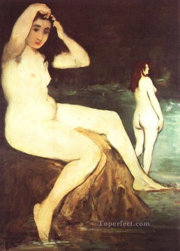  Manet Lienzo - Bañistas en el Sena desnudo Impresionismo Edouard Manet